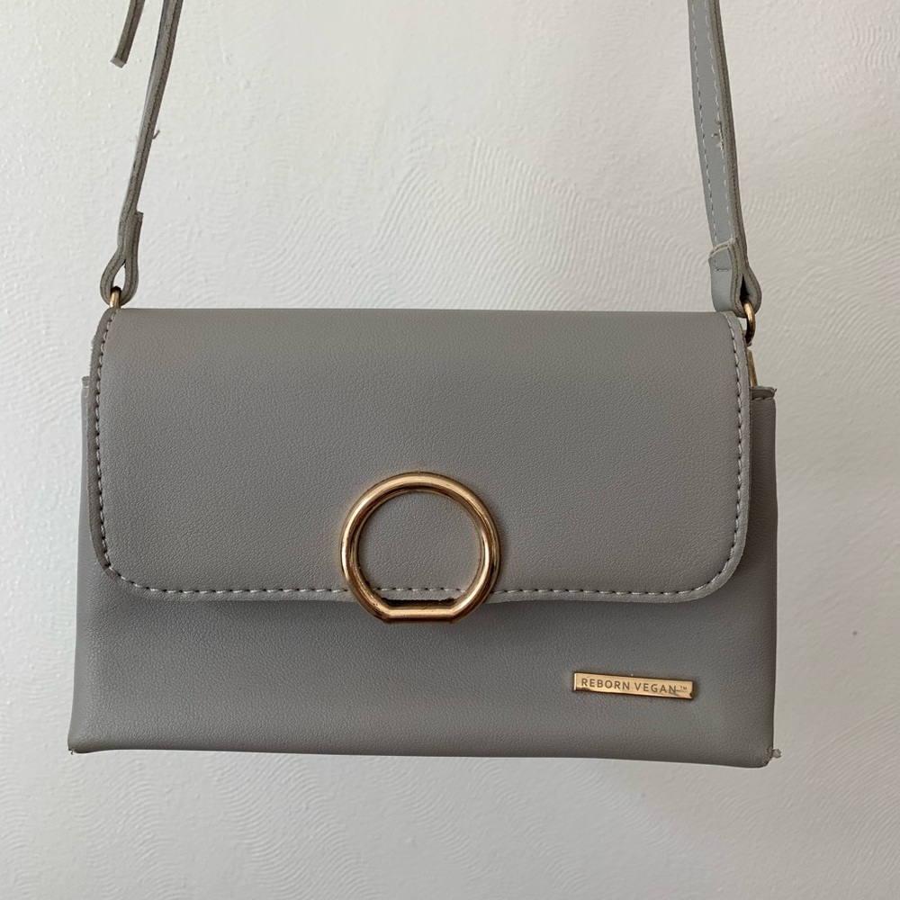 Gray Crossbody Bag VEGAN